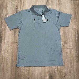 NWT Under Armour HeatGear Men's Small Loose Gray Polo Shirt Golf Active Comfort